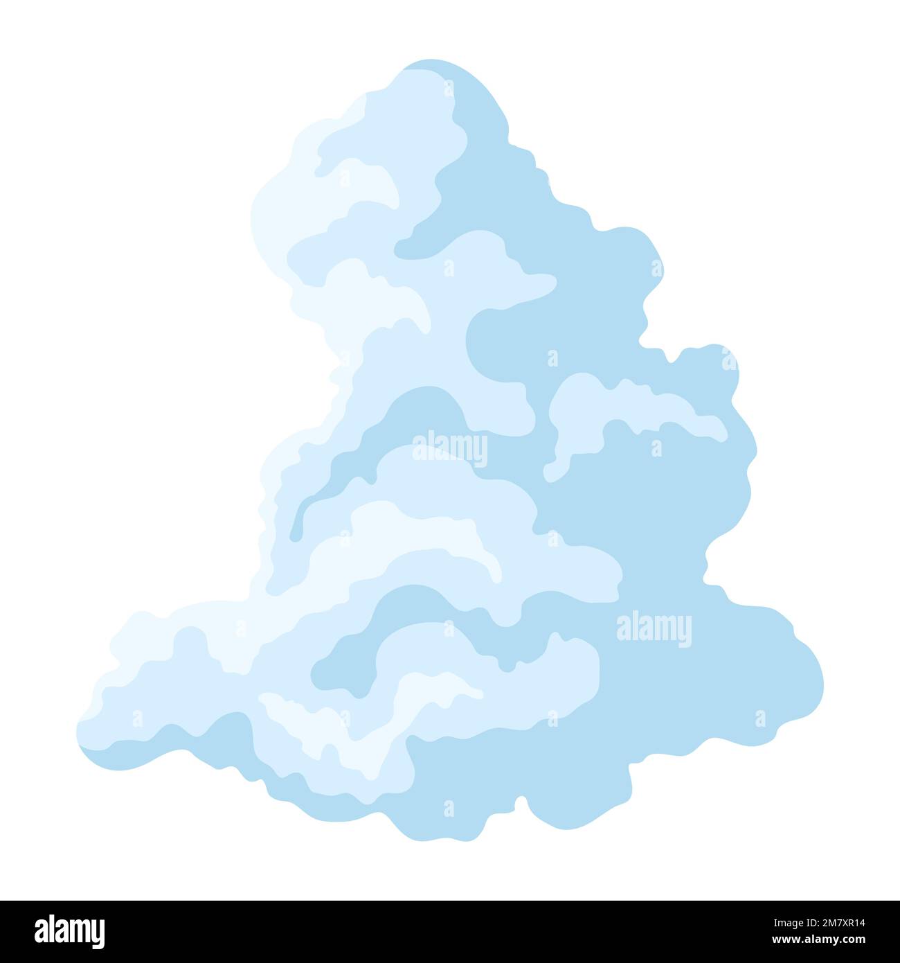Illustration du nuage abstrait stylisé.Temps nuageux. Illustration de Vecteur