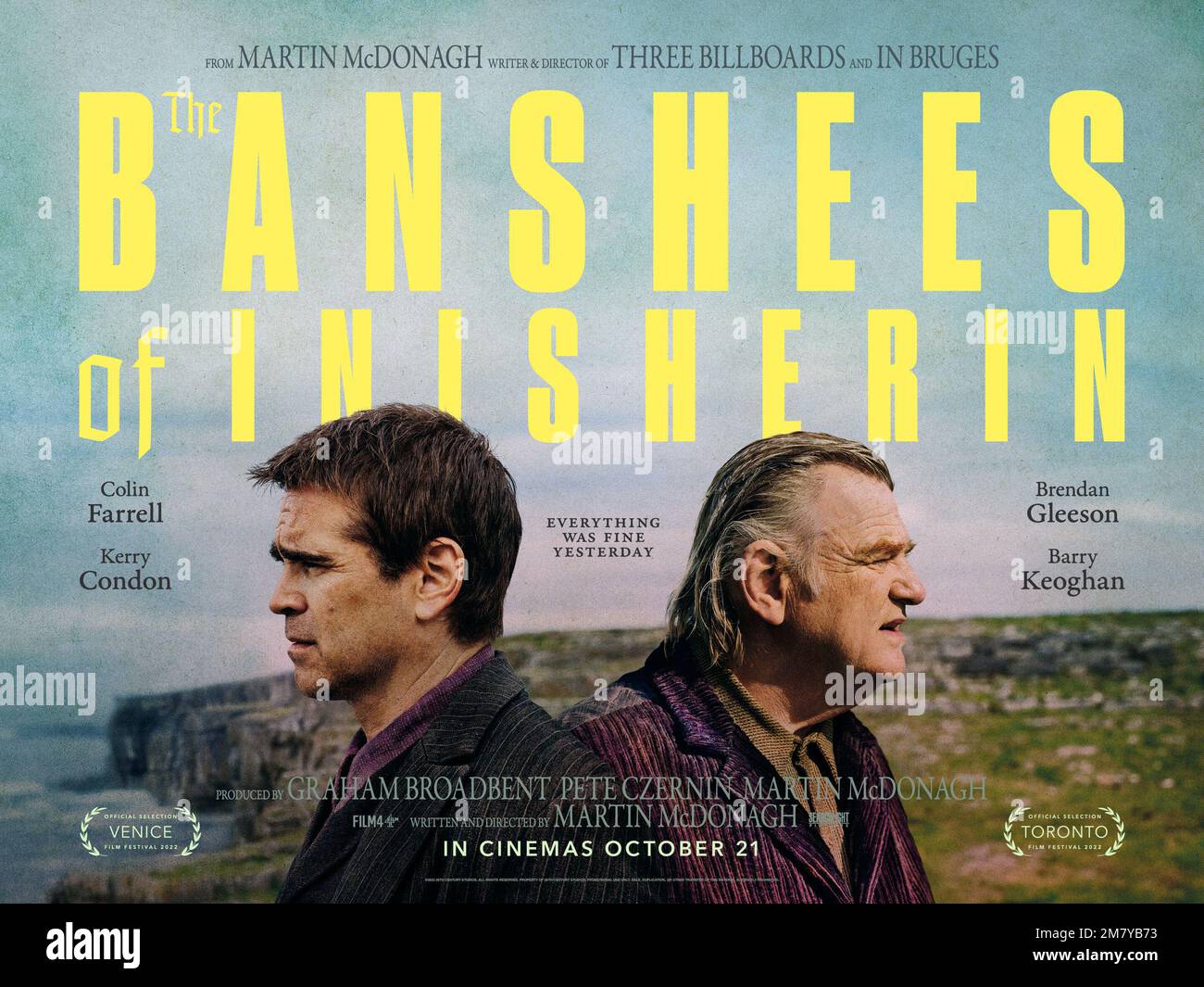 Les Banshees d'Inishenin affiche du film Banque D'Images