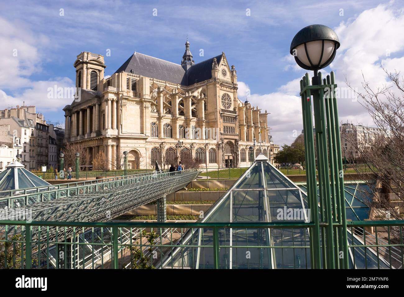 Paris, France – 04 mai 2010 : Église Saint-Eustache, quartier des Halles, Paris, France Banque D'Images