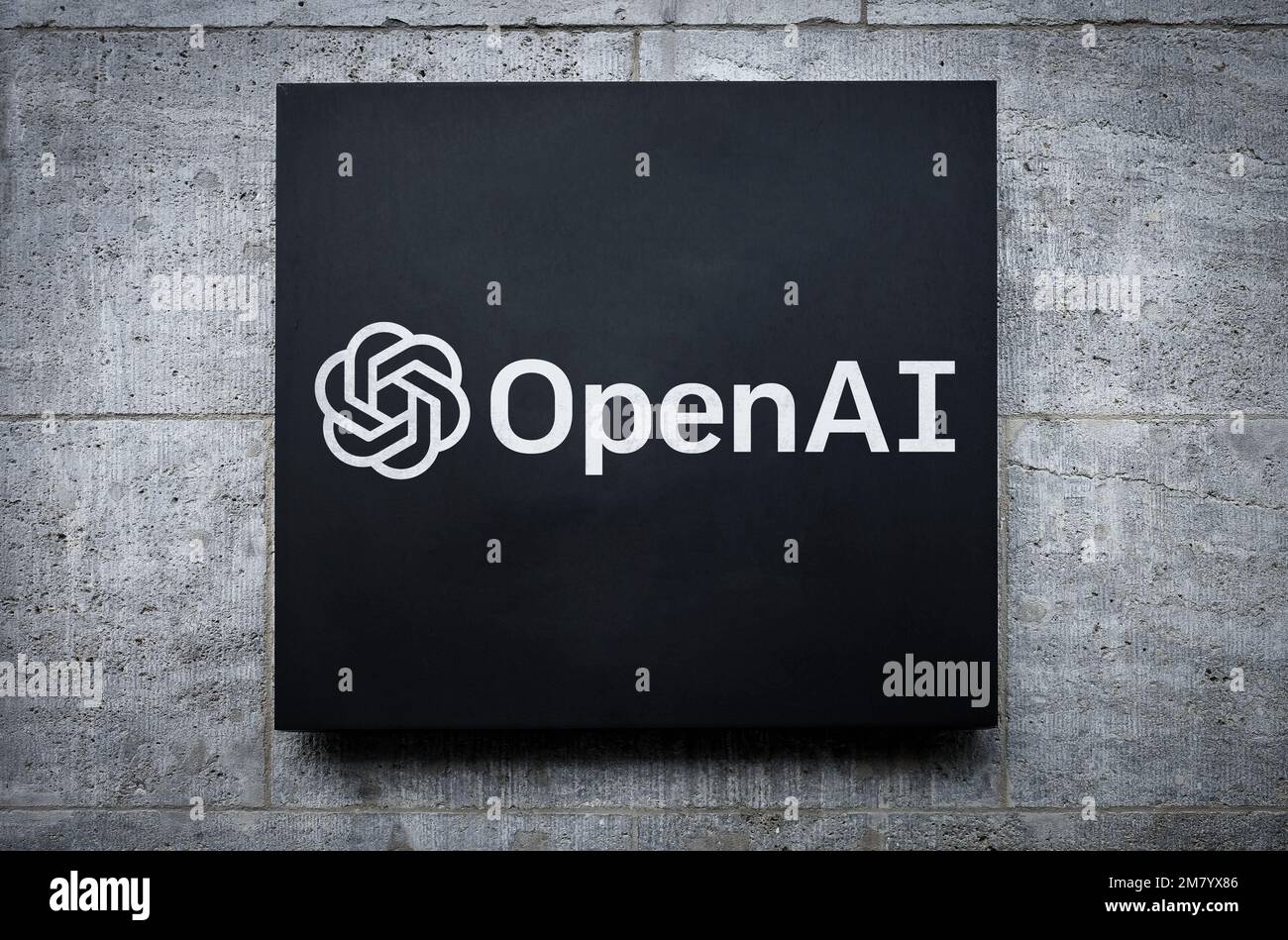 Logo de la société OpenAI Banque D'Images