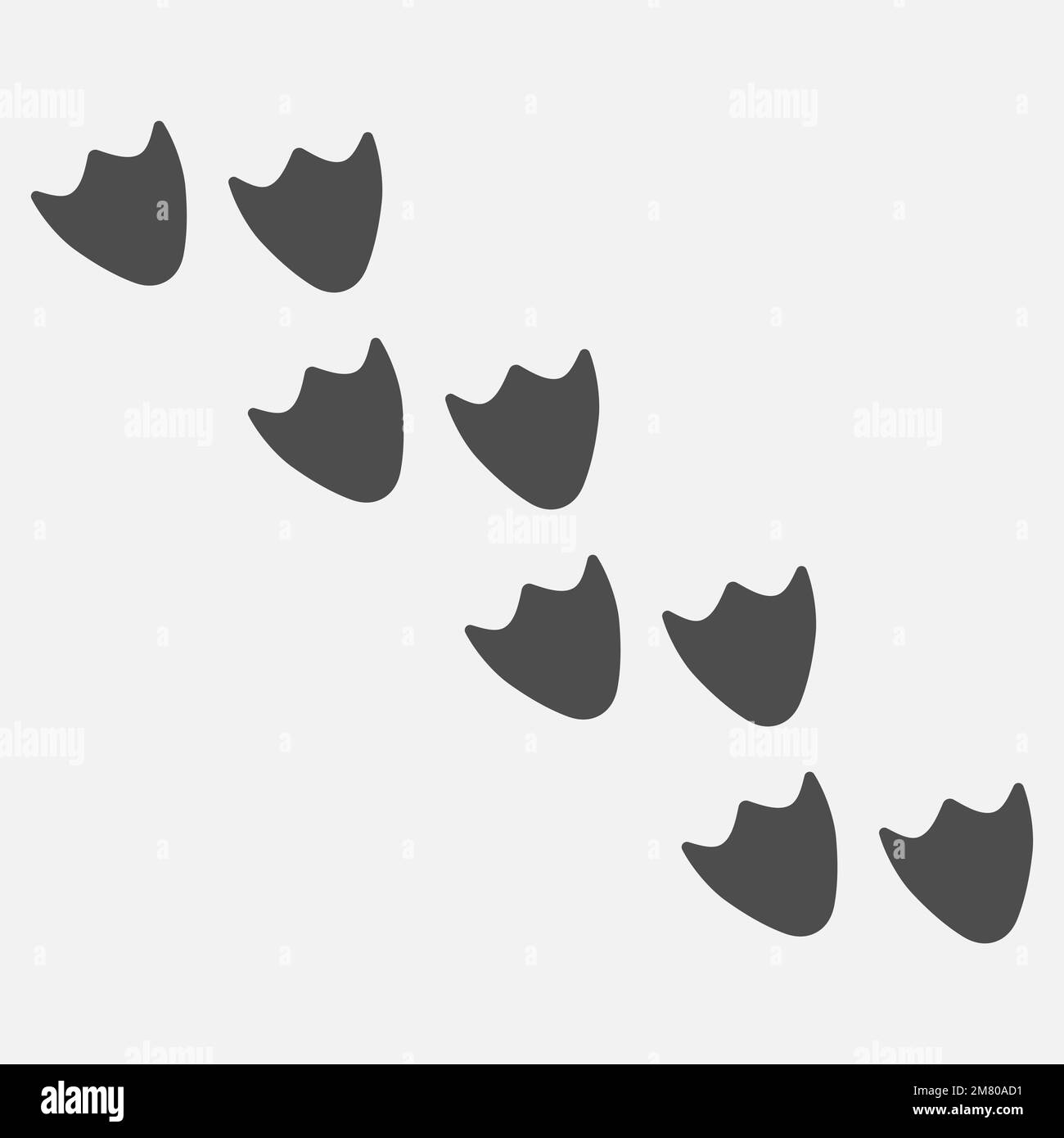 Icône de marche en canard. Icône représentant une patte de canard isolée sur fond blanc. Illustration vectorielle. SPE 10. Illustration de Vecteur