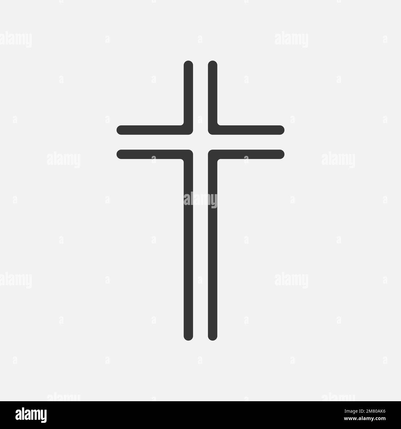 Application Christian Cross Icon logo, interface utilisateur. Illustration vectorielle. SPE 10. Illustration de Vecteur