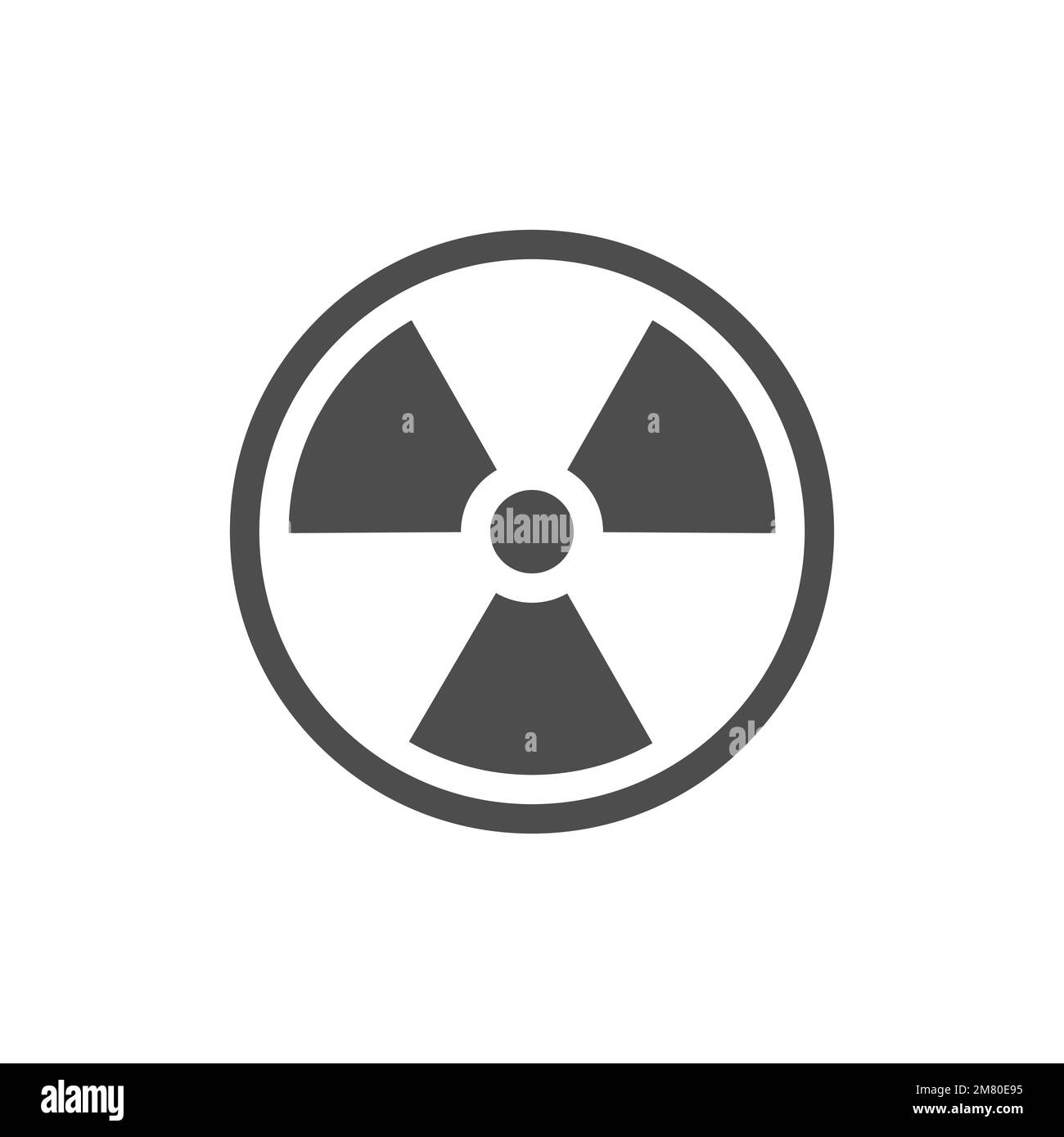 Symbole de rayonnement. Icône d'avertissement de rayonnement. Illustration vectorielle. SPE 10. Illustration de Vecteur