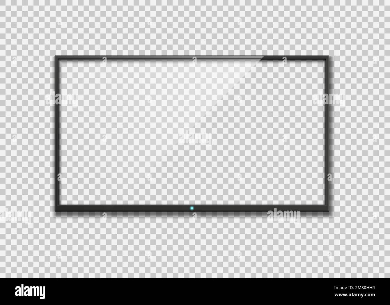 4k écran tv. Maquette d'écran de l'appareil. Écran LCD ou LED. Illustration vectorielle. SPE 10. Illustration de Vecteur