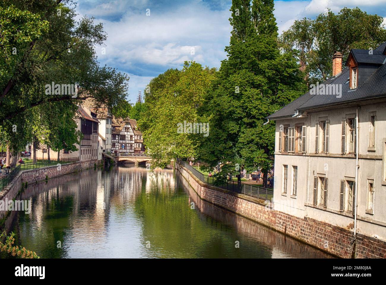 Vue sur le centre-ville de Strasbourg, France Banque D'Images