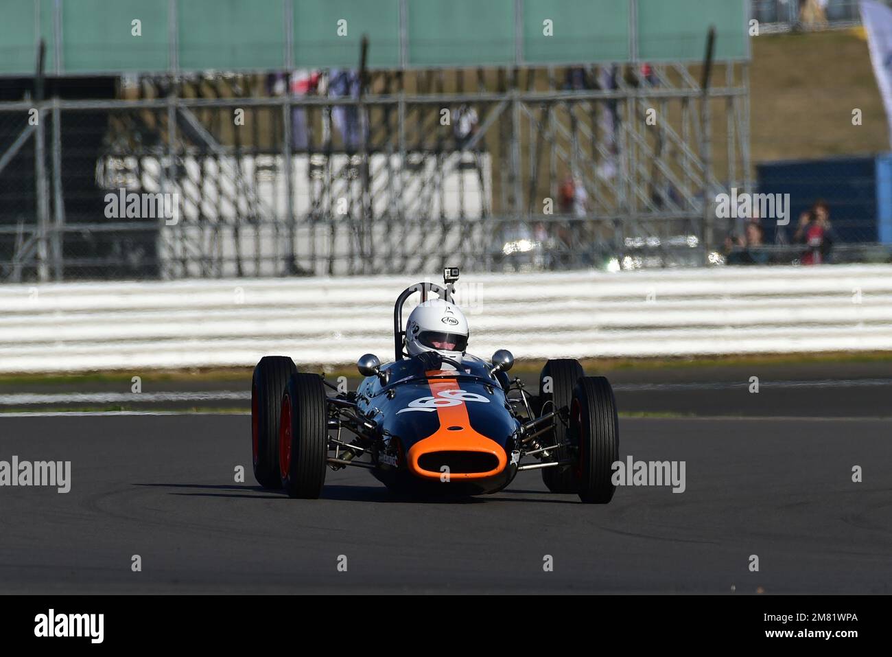 Geoff Underwood, Brabham BT2, Historic Formula Junior, FJHRA, Formula Junior Historic Racing Association, une course de vingt minutes sur le Grand Prix Banque D'Images