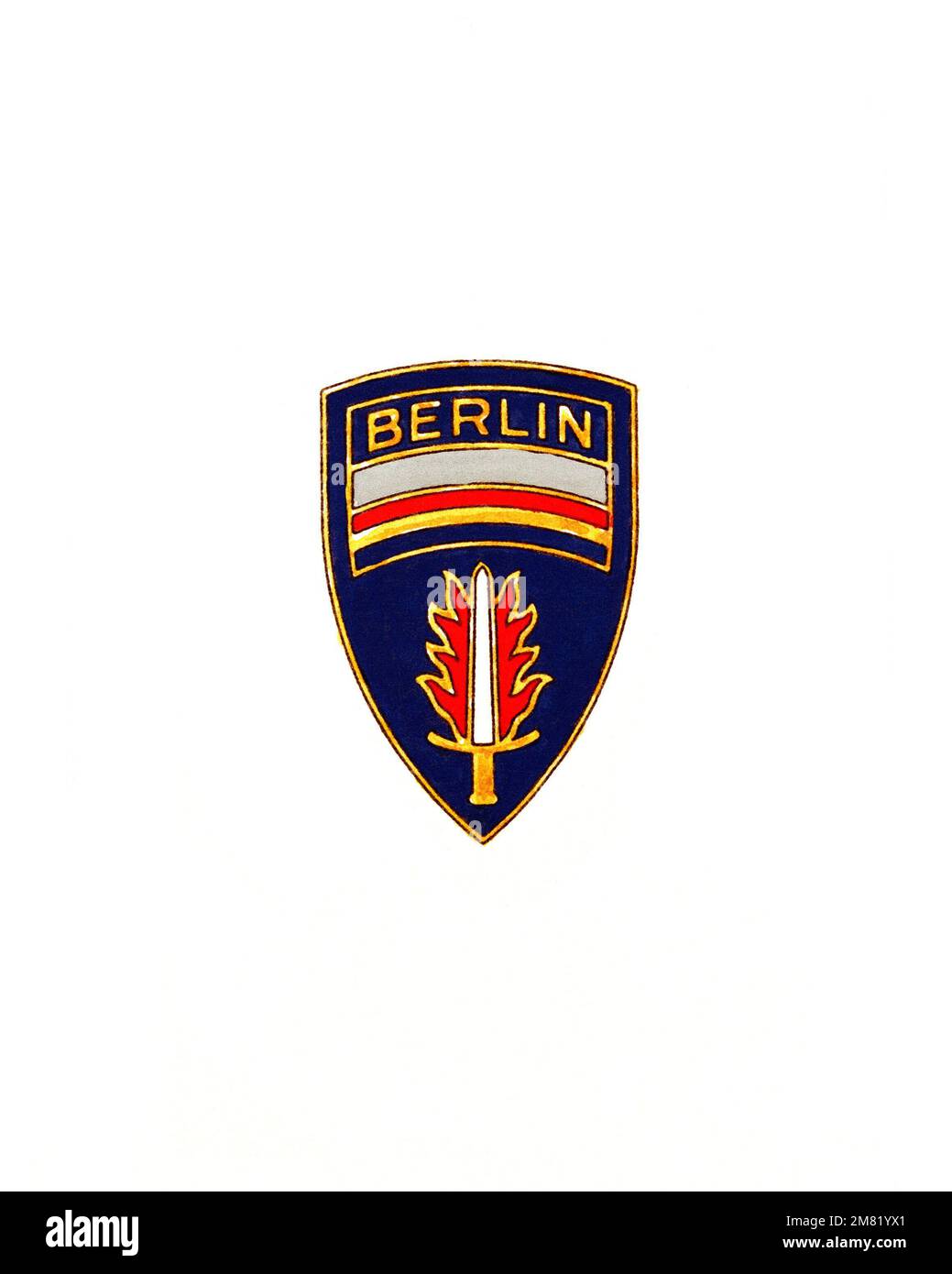 Insigne approuvé pour : L'ARMÉE AMÉRICAINE, Berlin. Pays : inconnu Banque D'Images