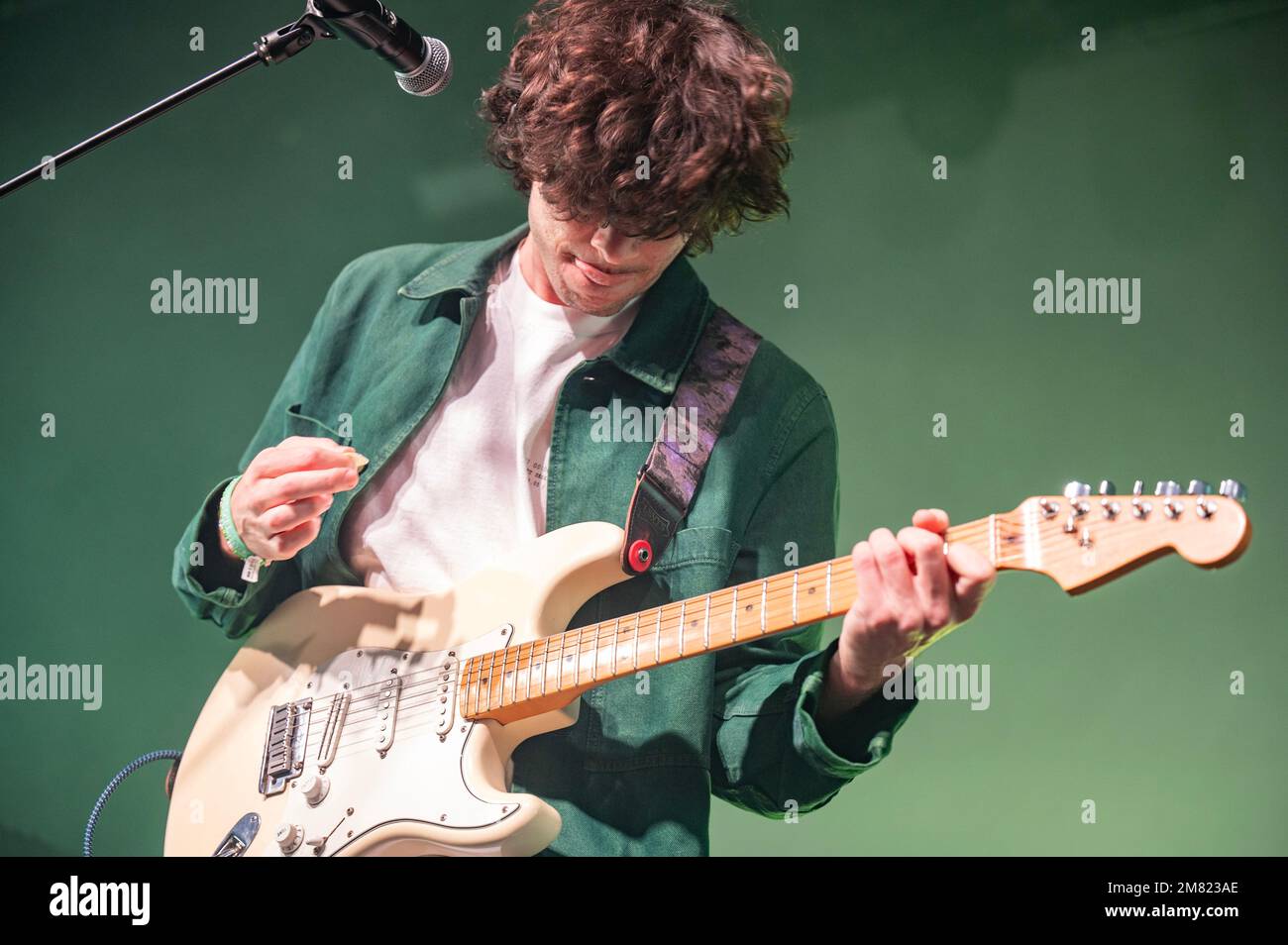 Manchester, Royaume-Uni. 11th Ajanvier 2023. Dylan Minnette, Braeden Lemasters et Cole Preston, du groupe Whallow, se produit à l'Académie de Manchester. 2023-01-11. Crédit : Gary Mather/Alay Live News Banque D'Images