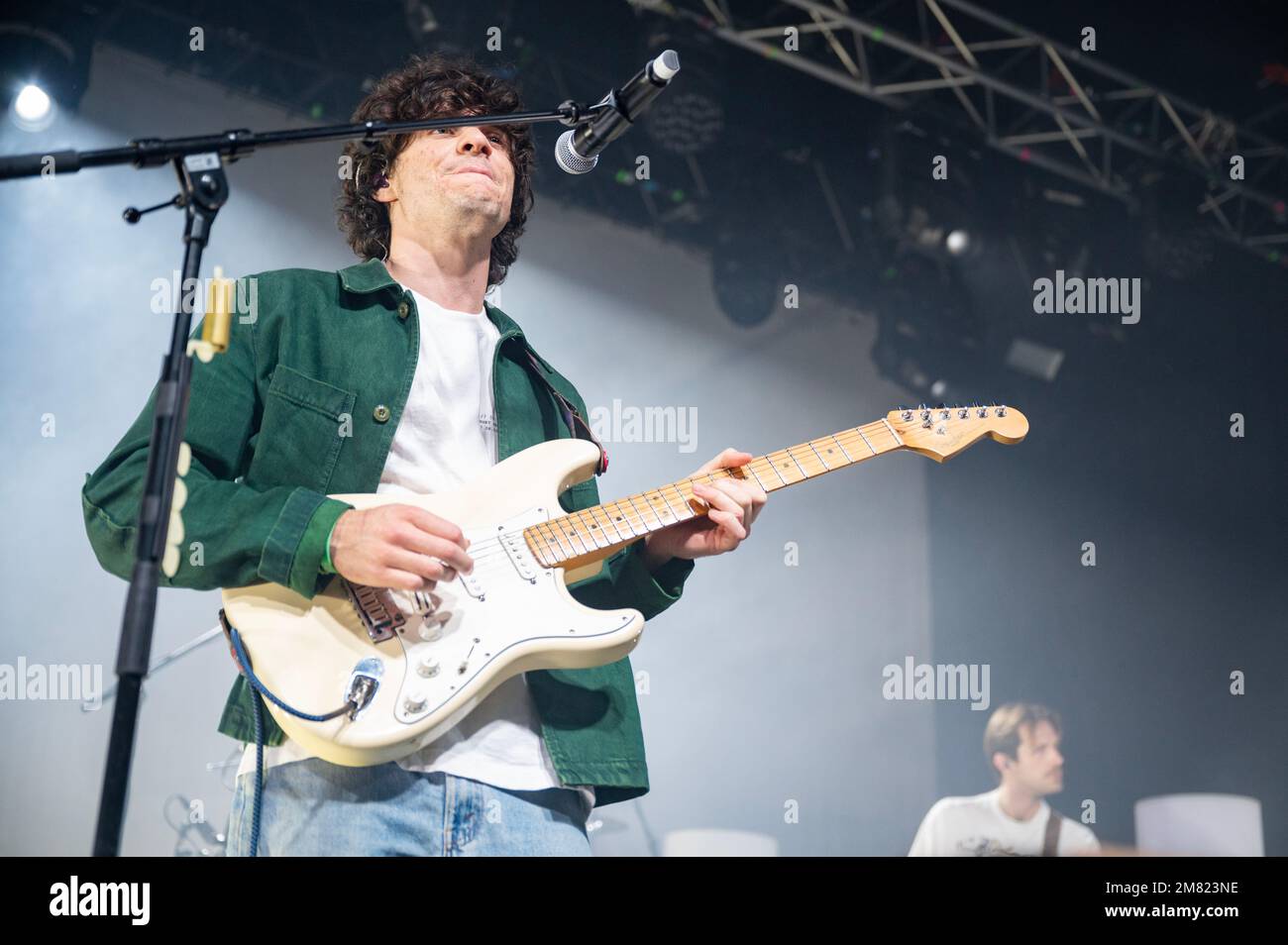 Manchester, Royaume-Uni. 11th Ajanvier 2023. Dylan Minnette, Braeden Lemasters et Cole Preston, du groupe Whallow, se produit à l'Académie de Manchester. 2023-01-11. Crédit : Gary Mather/Alay Live News Banque D'Images