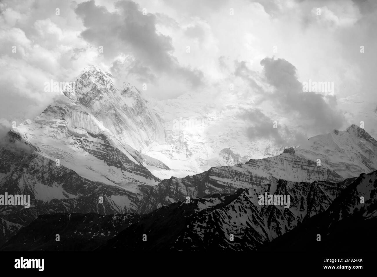 Circuit Annapurna au Népal pris en mai 2022 Banque D'Images