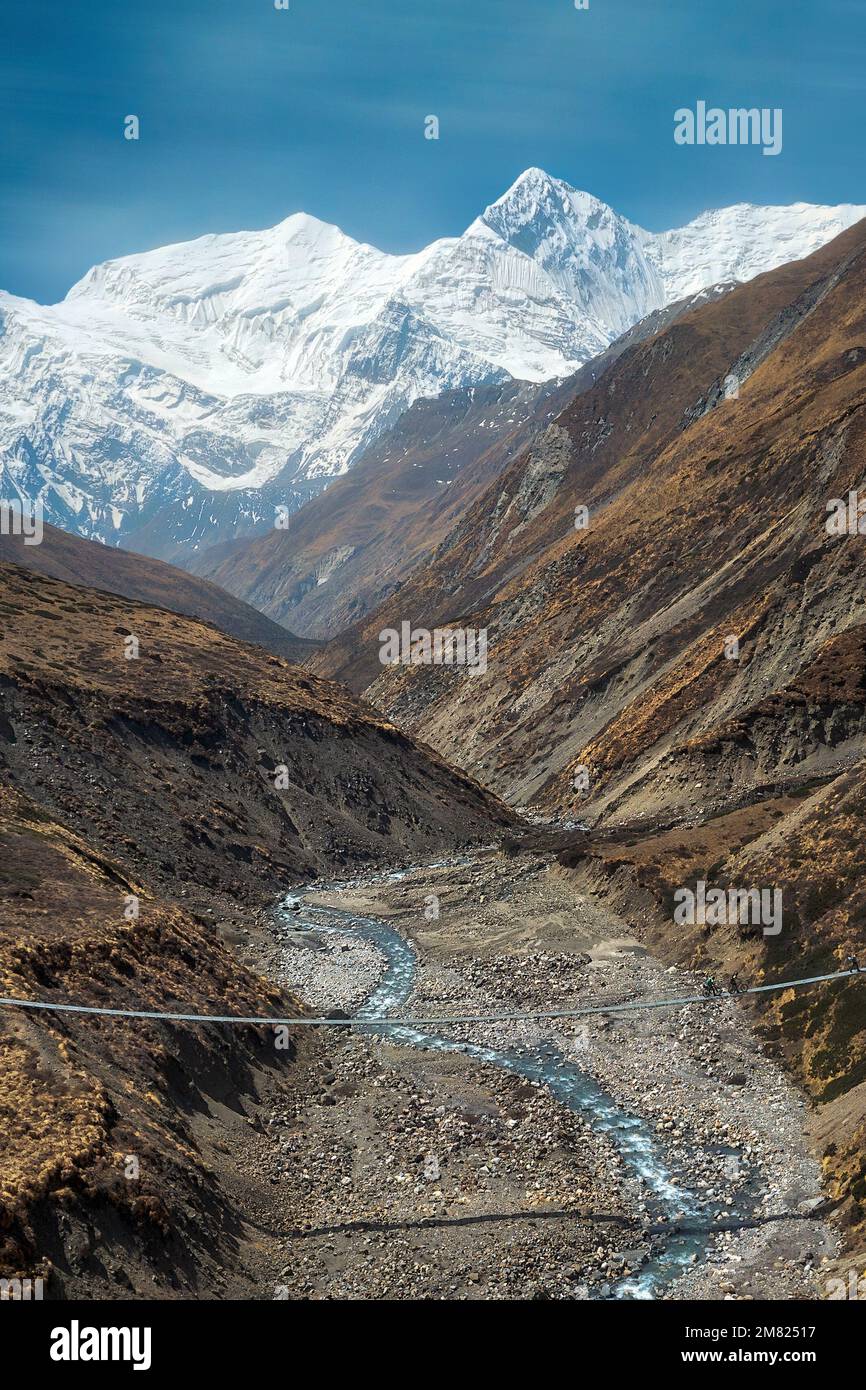 Circuit Annapurna au Népal pris en mai 2022 Banque D'Images