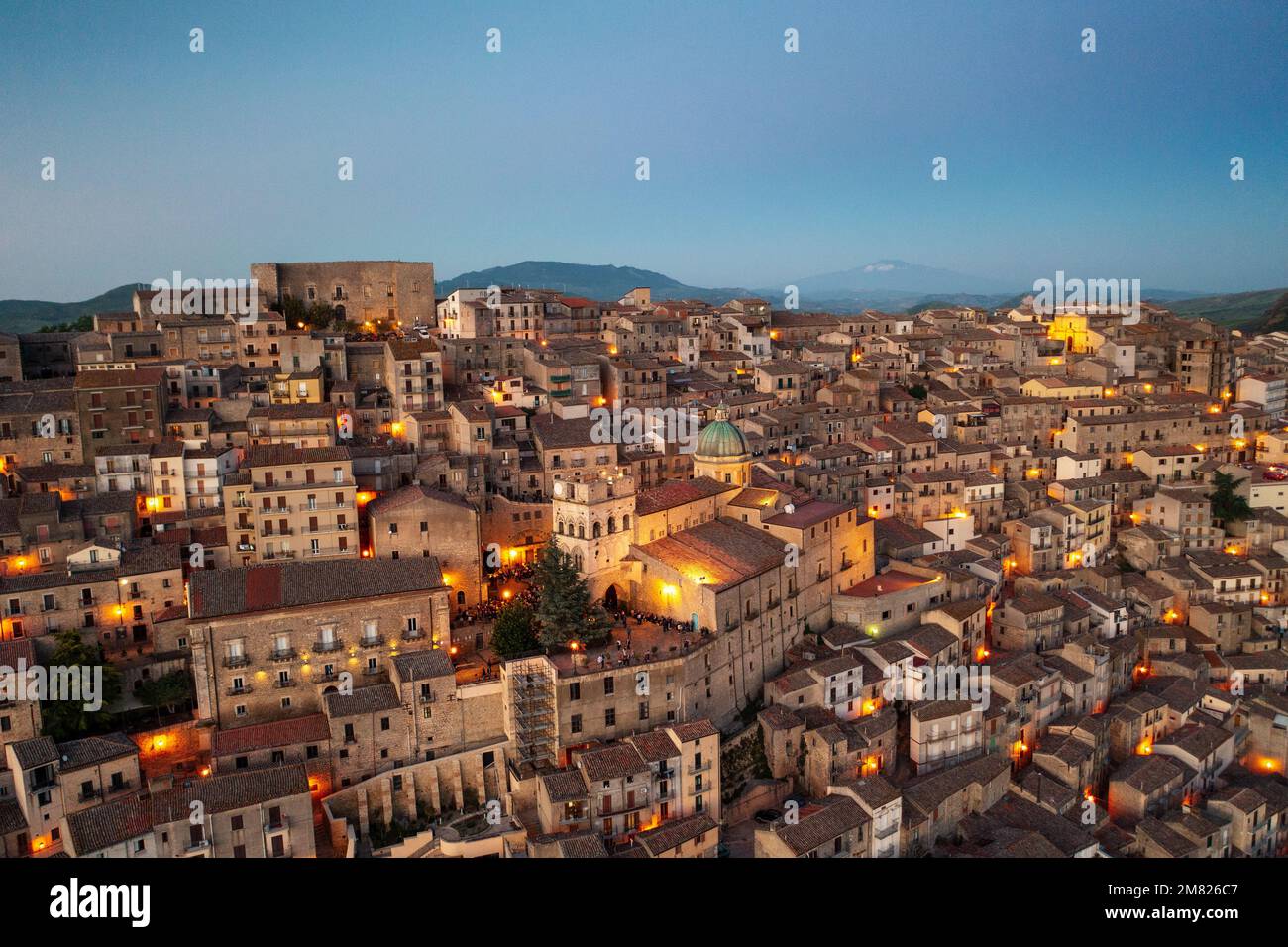 Gangi en Sicile, Italie pris à l'été 2022 Banque D'Images
