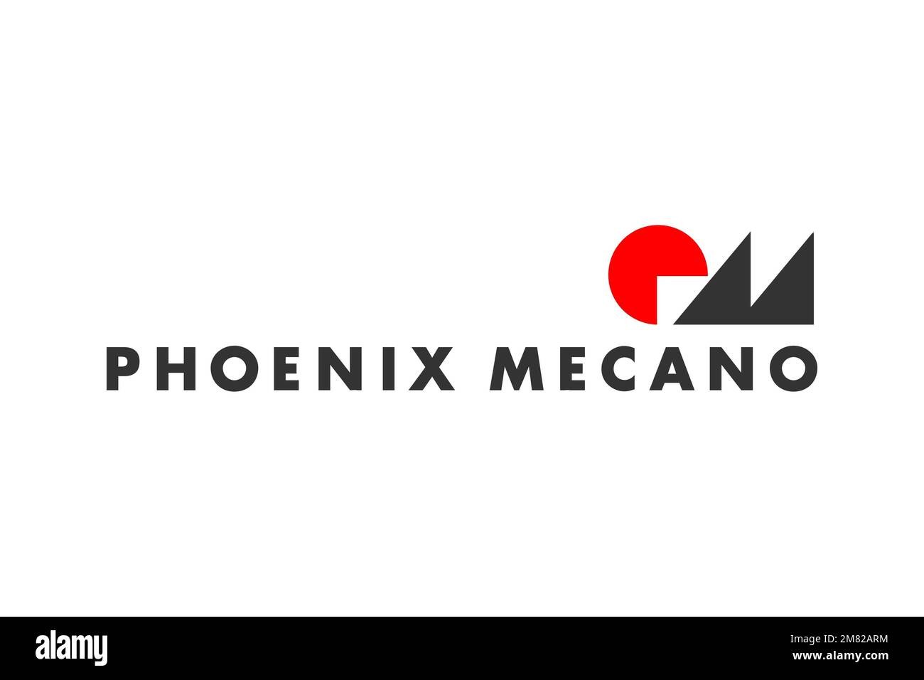 Phoenix Mecano, logo, fond blanc Banque D'Images
