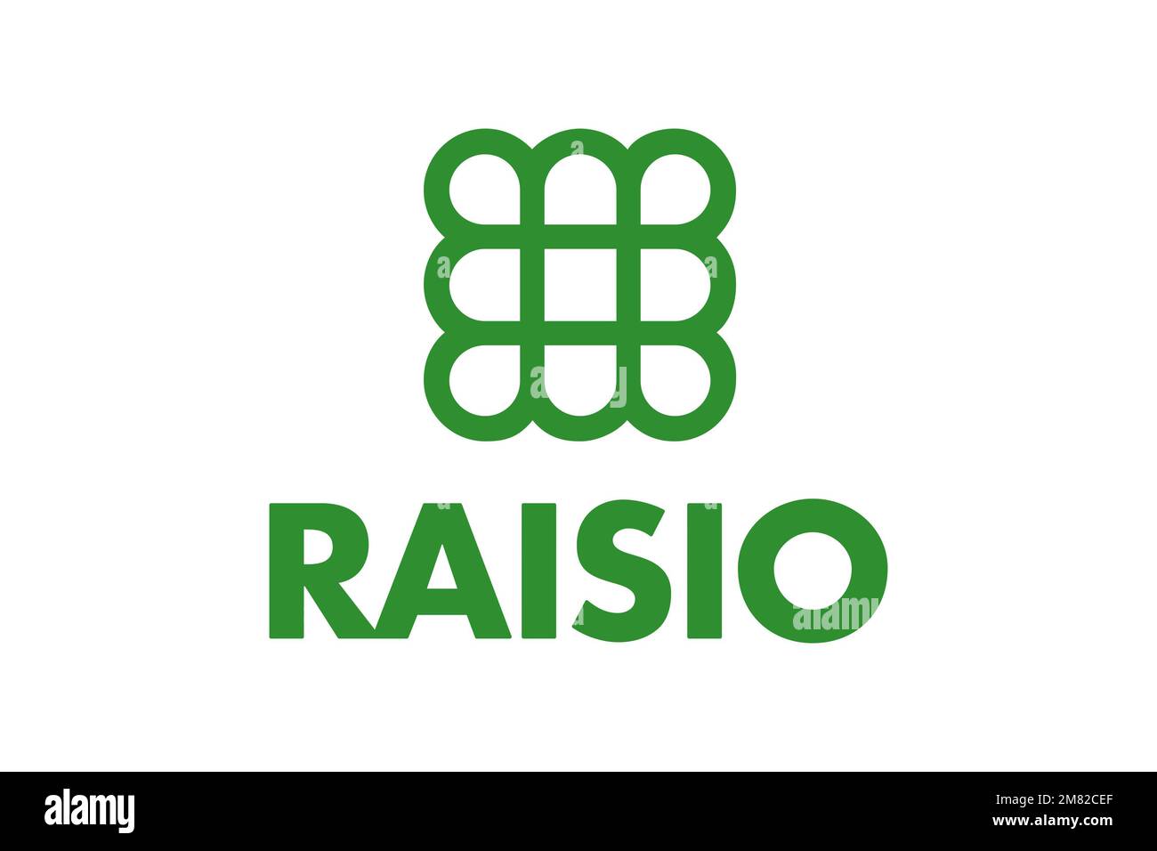 Raisio Group, logo, fond blanc Banque D'Images