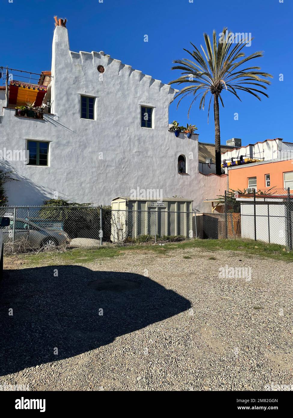 Architecture inhabituelle par Jeff Shelton à Santa Barbara, Californie, Etats-Unis, Banque D'Images