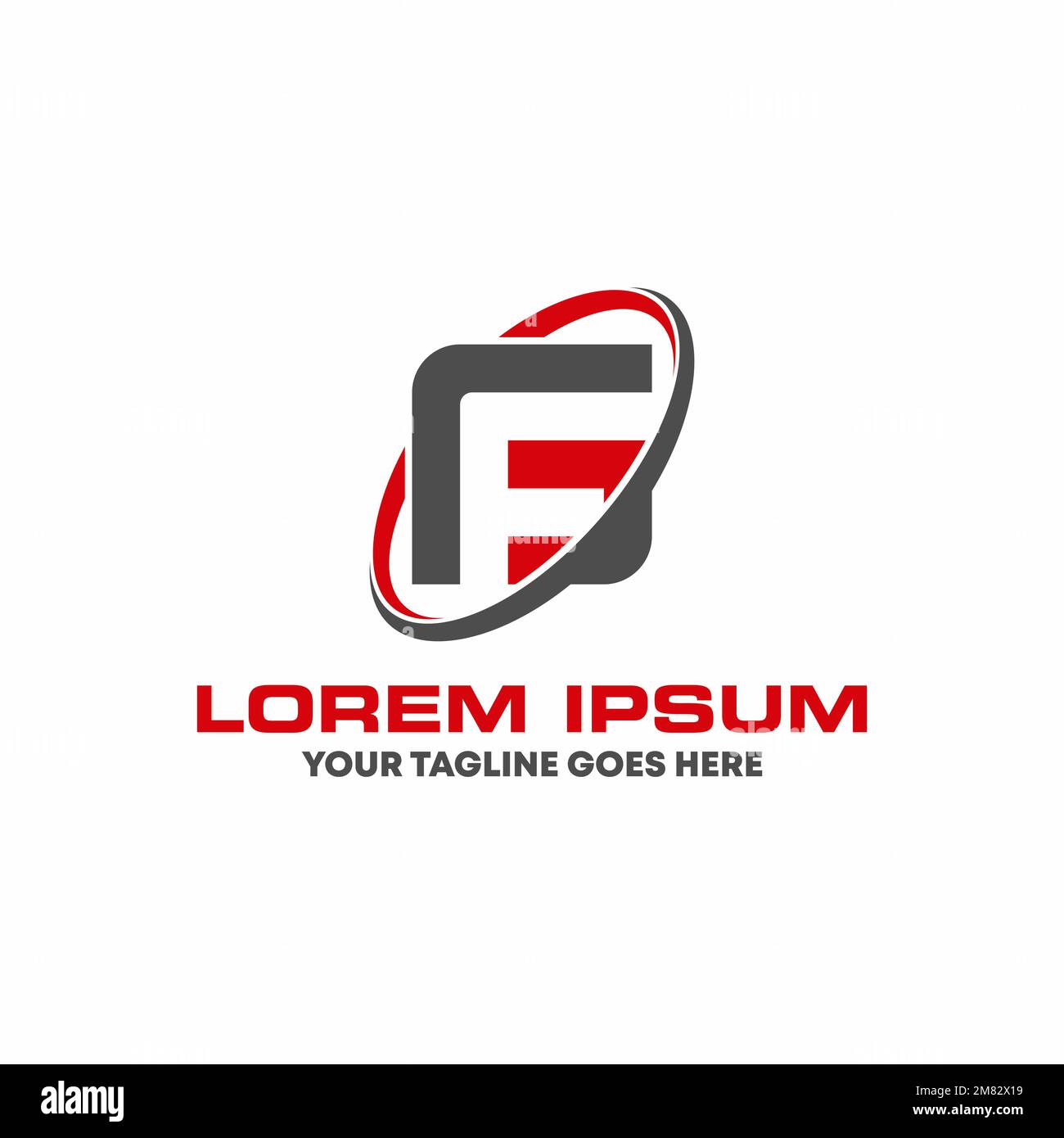 Simple lettre ou mot FG ou GF police en bloc ou espace négatif avec cercle de coupe graphique icône logo design concept vecteur stock initial ou forme physique Illustration de Vecteur