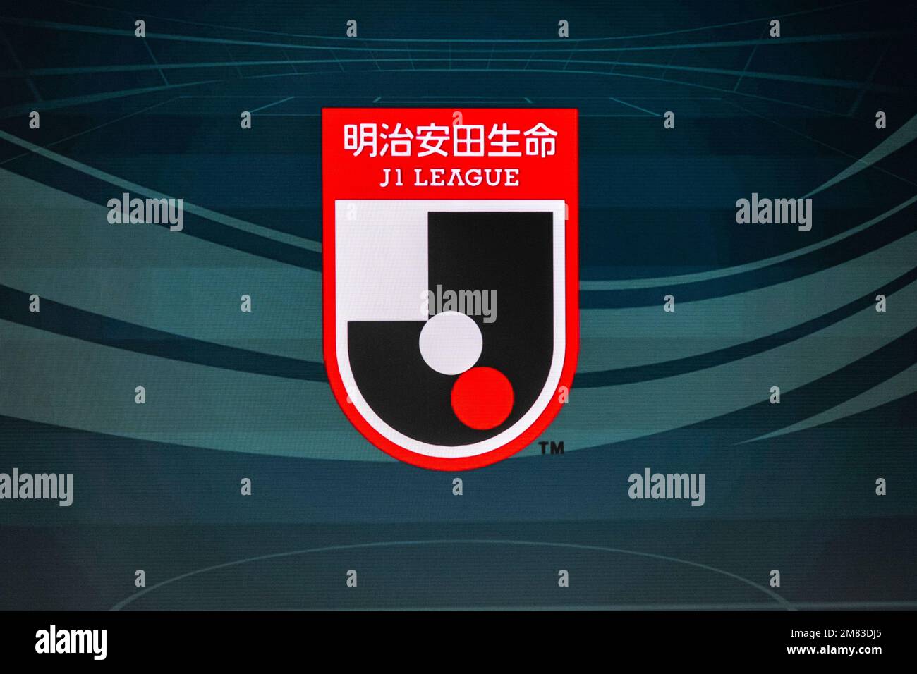 Yokohama, Kanagawa, Japon. 5th novembre 2022. La J-League football Federation logo.J-League (Jãƒªãƒ¼ã‚°) est la première ligue professionnelle de football au Japon, créée en 1993. Il met en vedette des équipes de tout le pays, y compris Yokohama F. Marinos, qui sont basées à Yokohama. La saison de la ligue se déroule de février à décembre, chaque équipe jouant à la maison et à l'extérieur. La ligue est considérée comme l'une des meilleures ligue de football d'Asie, attire un nombre important de fans et a beaucoup de joueurs talentueux. La ligue continue également de croître en popularité à la fois sur le plan national et international Banque D'Images