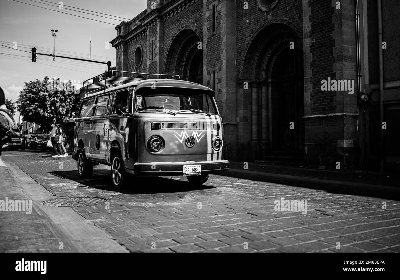 Photographie de rue automobile à Leon Mexique Banque D'Images