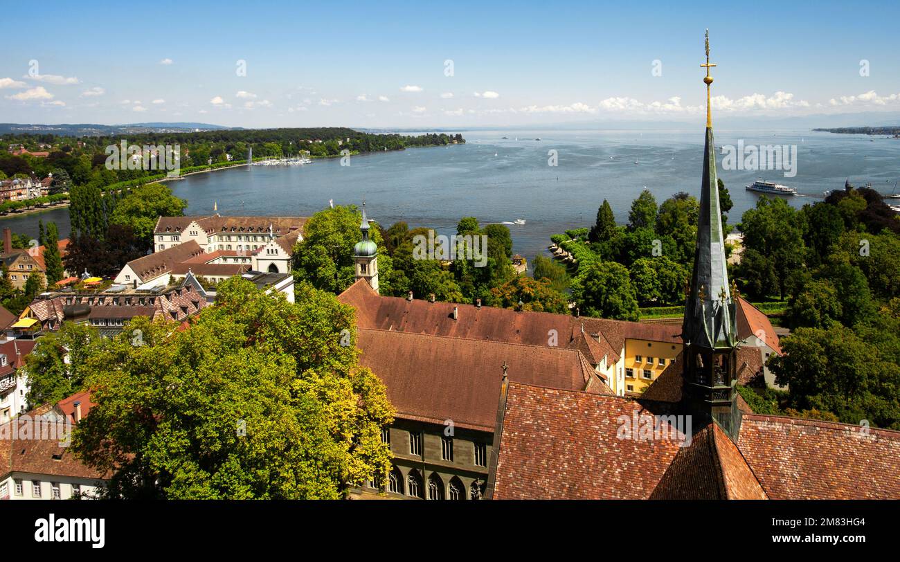 Ansicht von Konstanz mit Bodensee Banque D'Images