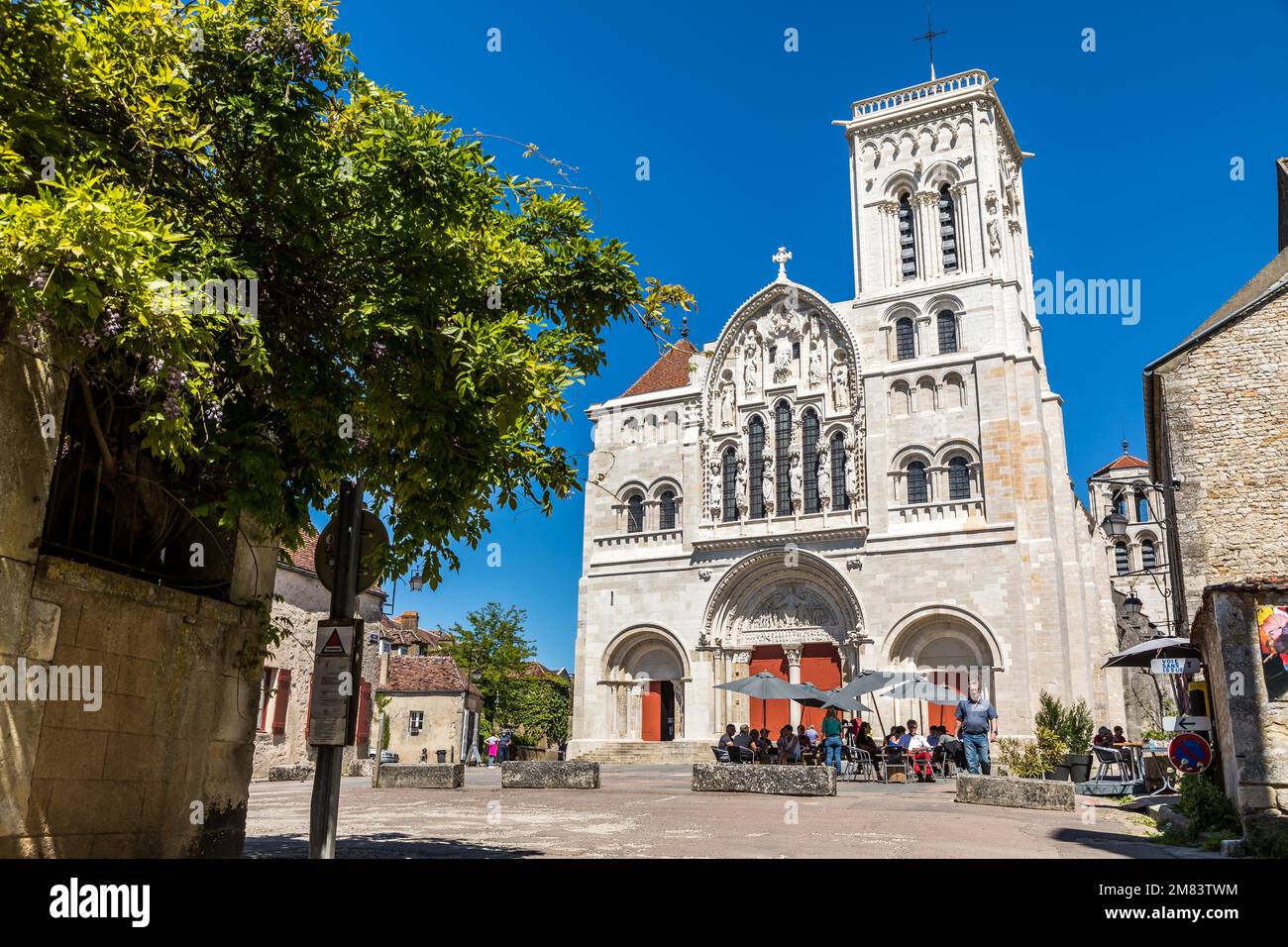 BASILIQUE SAINTE-MARIE-MADELEINE, VEZELAY, (89) YONNE, BOURGUNDY, FRANCE Banque D'Images