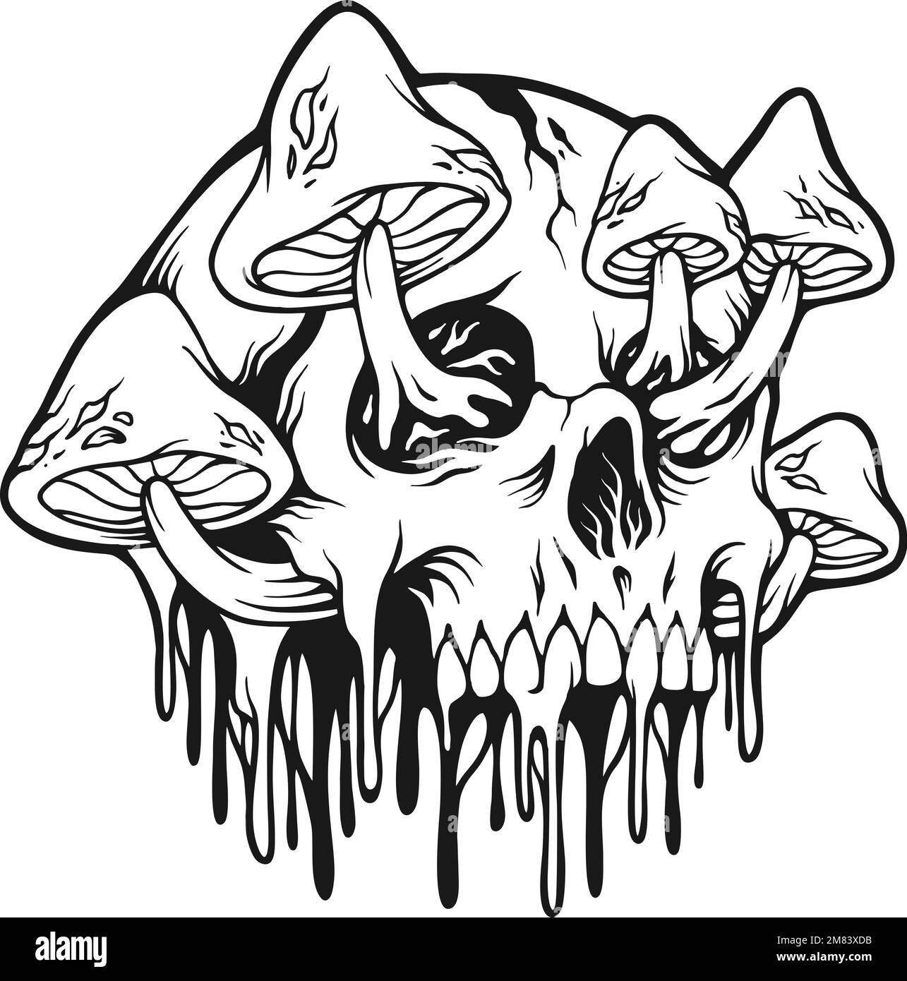 Plaque D'interrupteur à Bascule Unique - Champignons