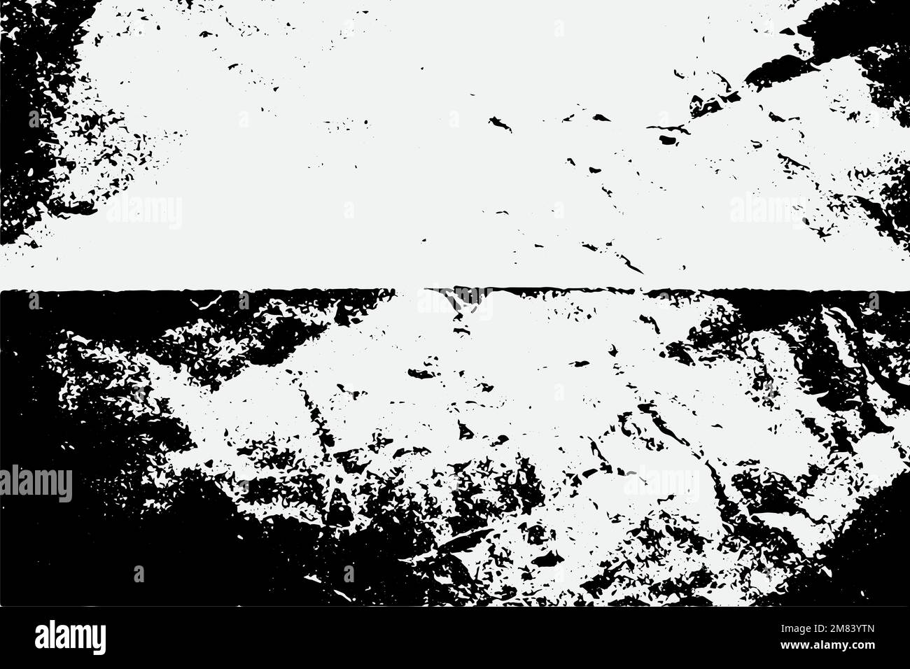 Vieux papier blanc noir vieux ruiné grené tiraillé grunge déchirée texture déchirée. Illustration de Vecteur