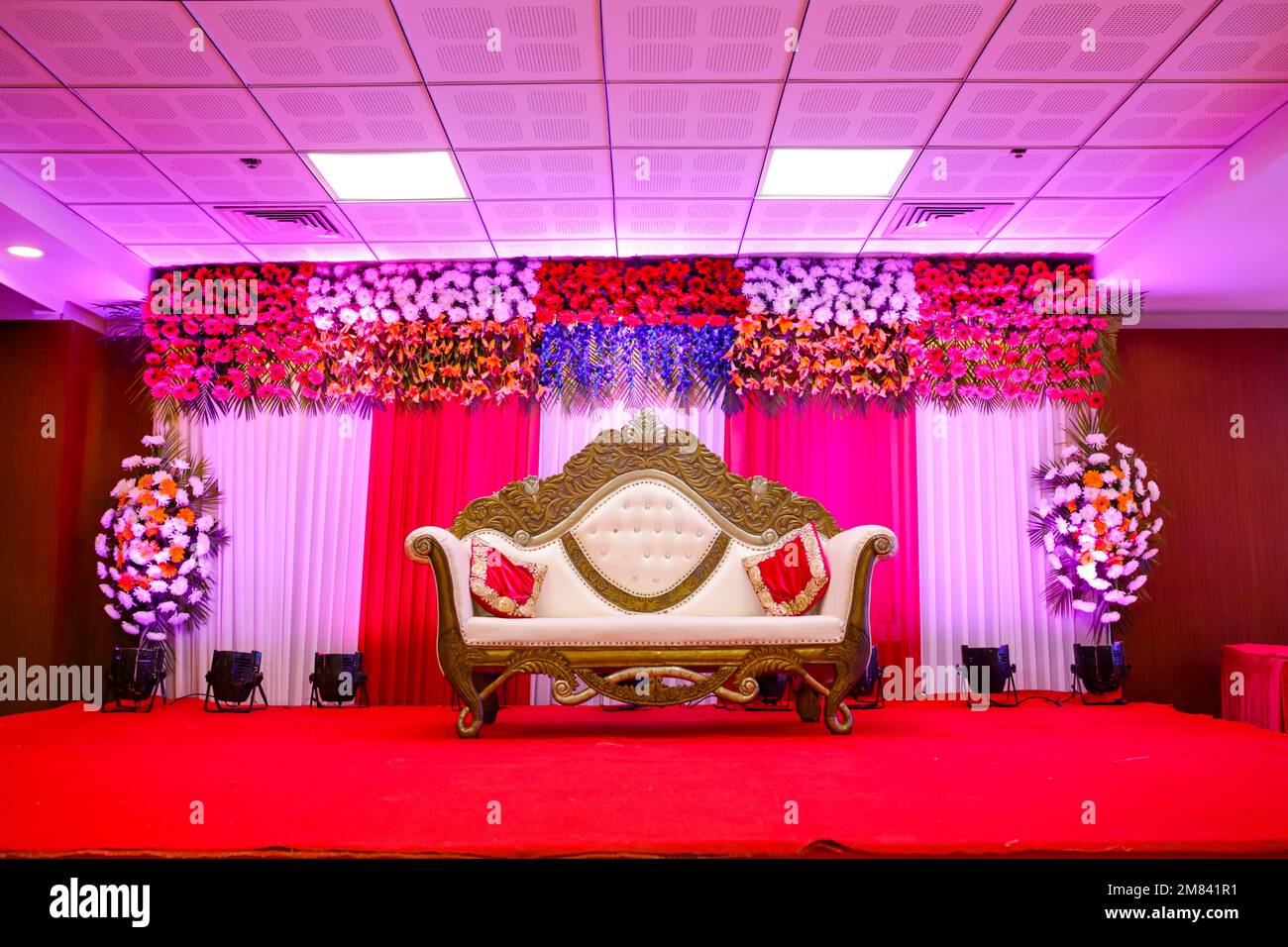 Le programme culturel de belles décorations, décorations de mariage, accessoires, bougies Banque D'Images