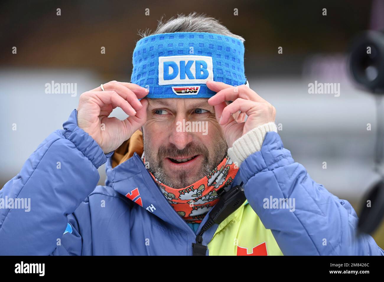 Entraîneur fédéral Mark KIRCHNER (GER), image simple, couper un motif, portrait, portrait, portrait. Coupe du monde de biathlon de l'IBU hommes 20km individuel sur 11 janvier 2023 à Ruhpolding, saison 2022/23. ? Banque D'Images