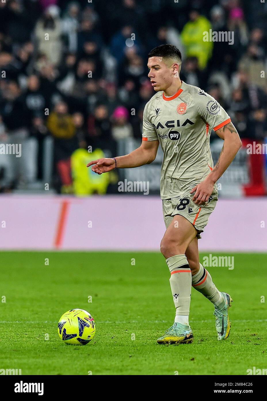 Nehuen Perez d'Udinese Calcio en action pendant la série Un match de 2022/23 entre Juventus FC et Udinese Calcio au stade Allianz sur 07 janvier 2023 à Turin, Italie Banque D'Images