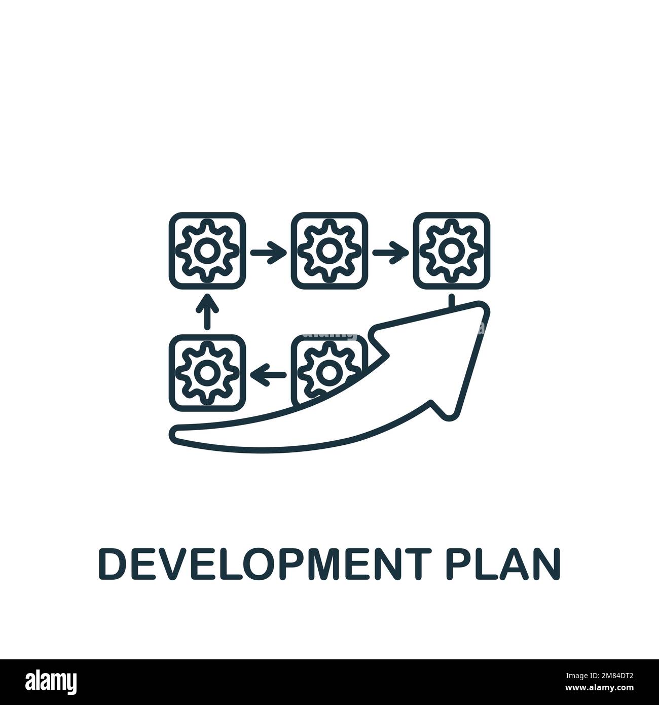 Icône Plan de développement. Icône monochrome simple Talent Development pour les modèles, la conception Web et les infographies Illustration de Vecteur
