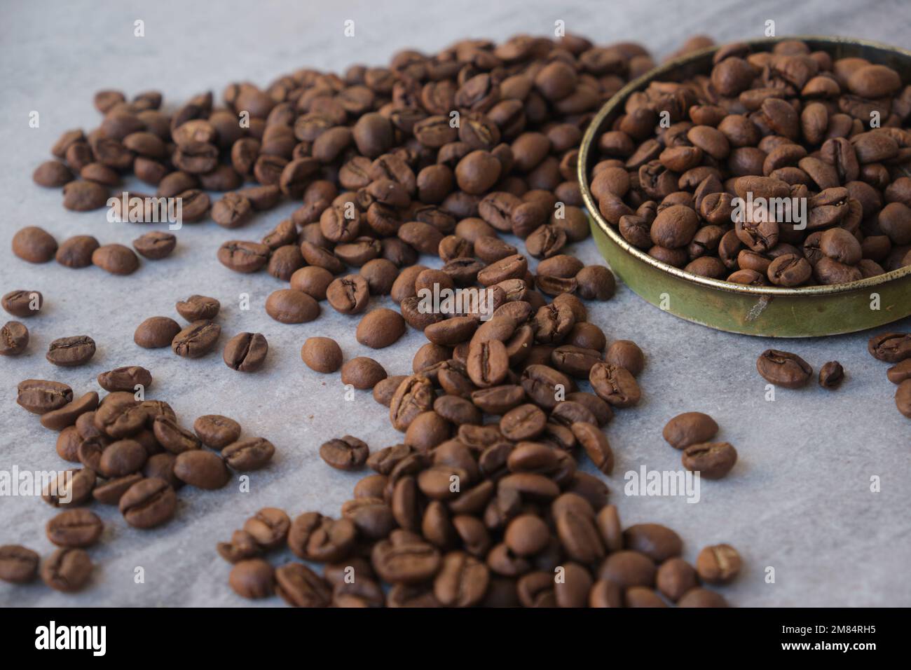 grains de café régionaux en photo macro Banque D'Images