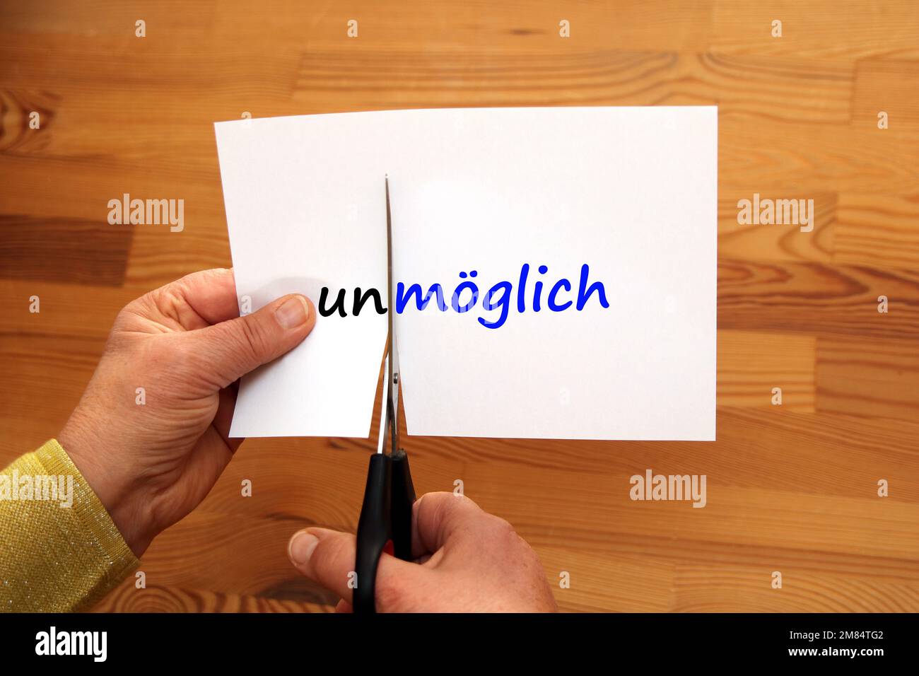 Possible ou impossible Banque D'Images