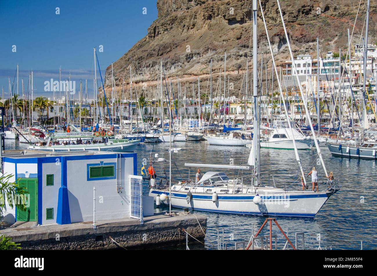 Puerto de Mogan, Gran Canaries, Espagne Banque D'Images