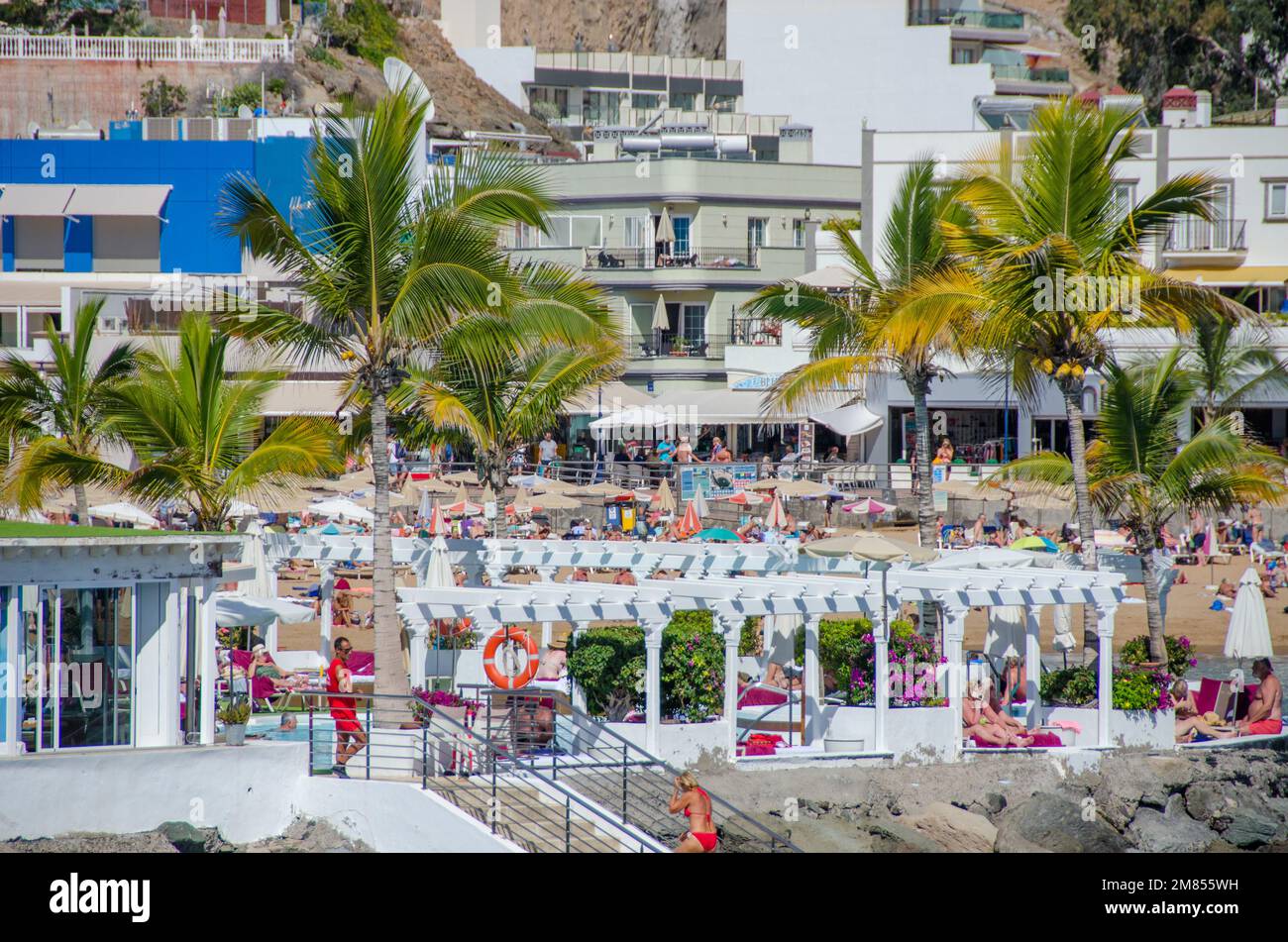 Puerto de Mogan, Gran Canaries, Espagne Banque D'Images