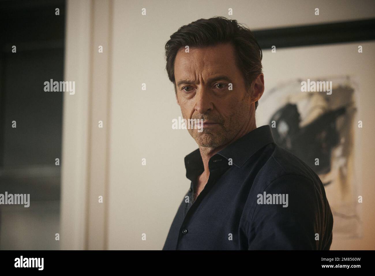 Le fils Hugh Jackman Banque D'Images