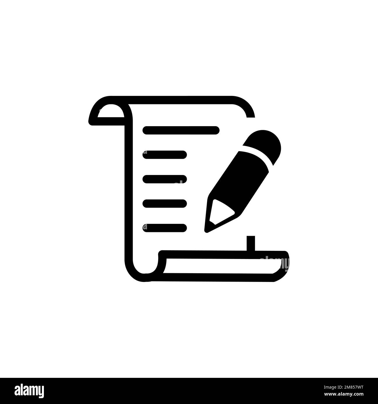 Vecteur d'icône Bloc-notes. Écrire une illustration vectorielle de symbole d'icône Illustration de Vecteur