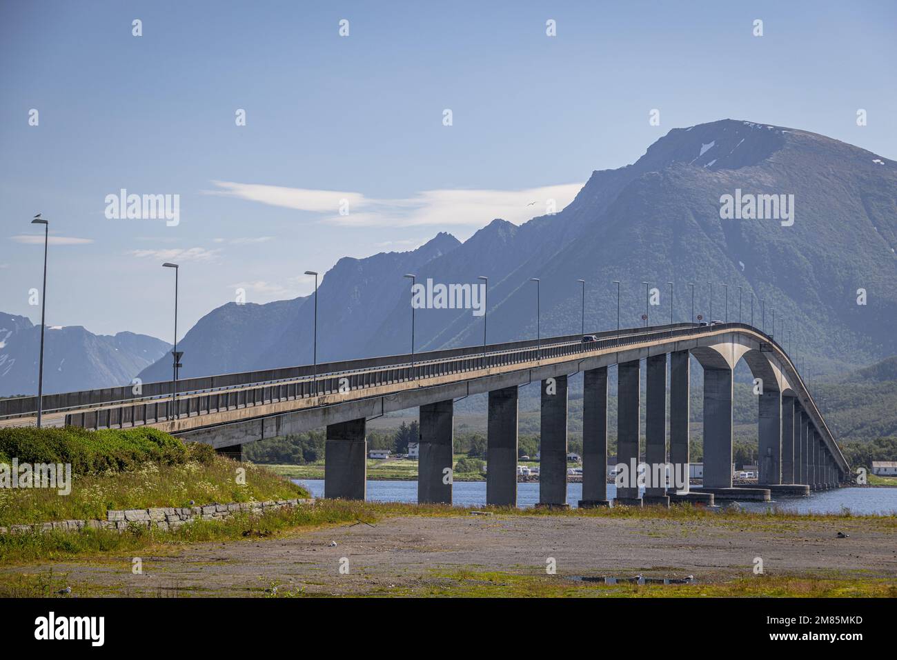 Pont de Sortland, Vesteralen, Nordland, Norvège Banque D'Images
