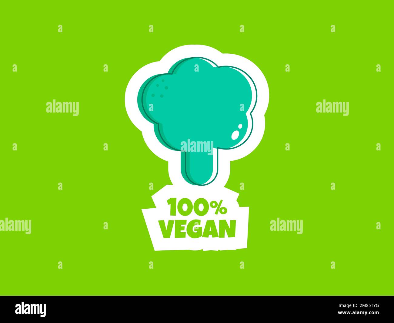 Brocoli végétalien plat. Nourriture végétalienne saine. Une alimentation saine. Plats végétariens. Menu végétalien. Nutrition saine alimentation de jardin. Illustration vectorielle Illustration de Vecteur