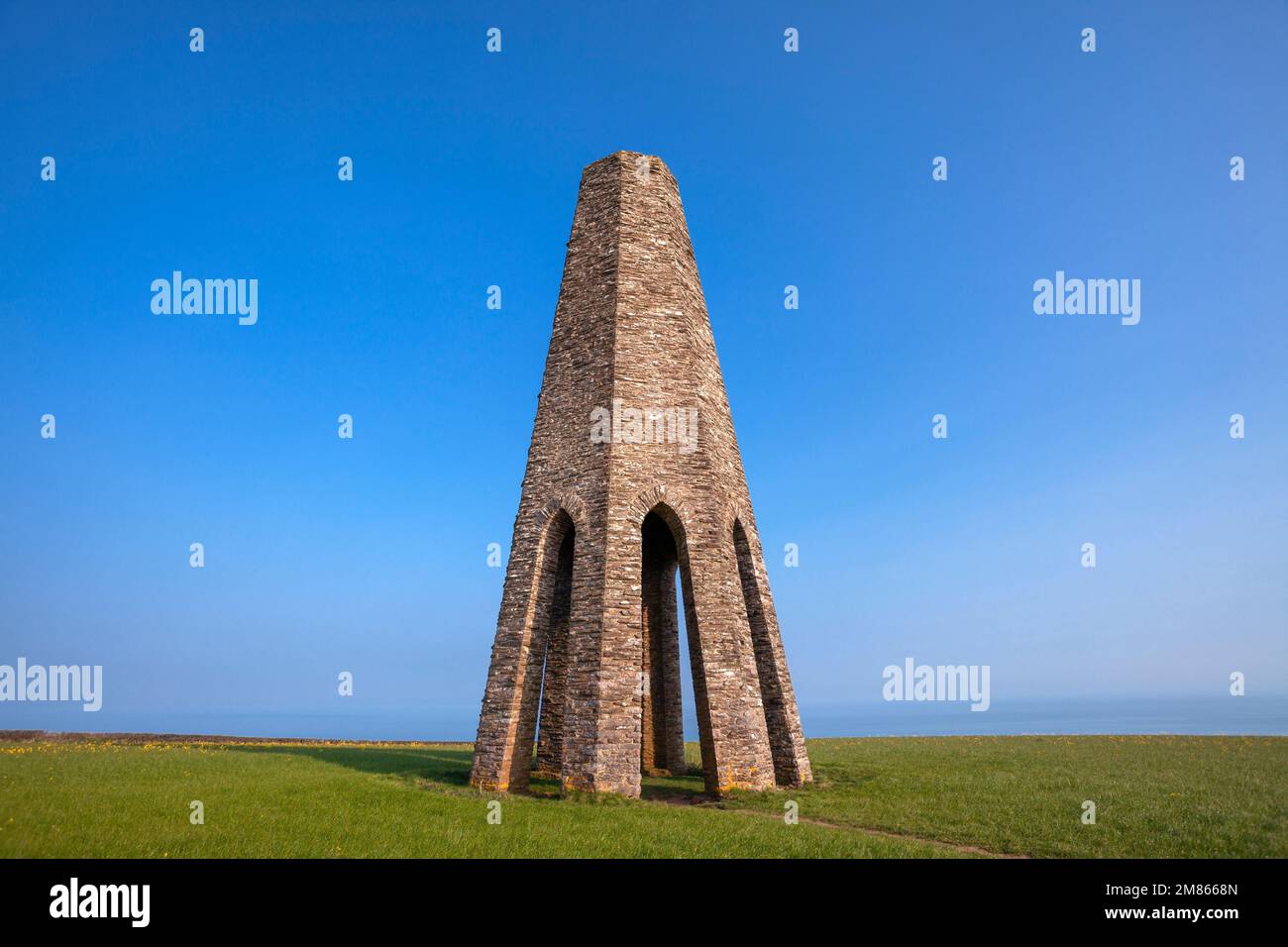 Royaume-Uni, Angleterre, Devon, le jour de Kingjure (Day Beacon ou « The Tower ») Banque D'Images