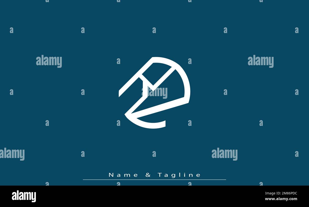 Lettres de l'alphabet initiales Monogram logo RN , NR Illustration de Vecteur