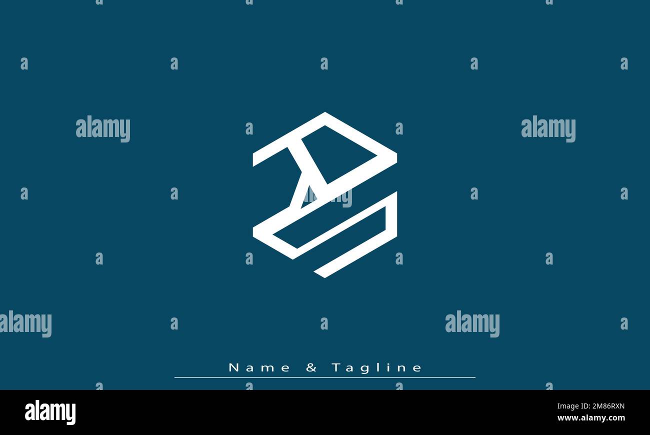 Lettres de l'alphabet initiales Monogram logo RS , SR Illustration de Vecteur