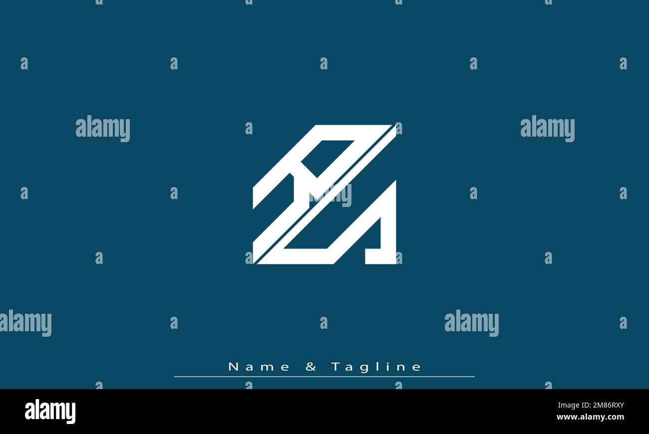 Lettres de l'alphabet initiales Monogram logo RS , SR Illustration de Vecteur