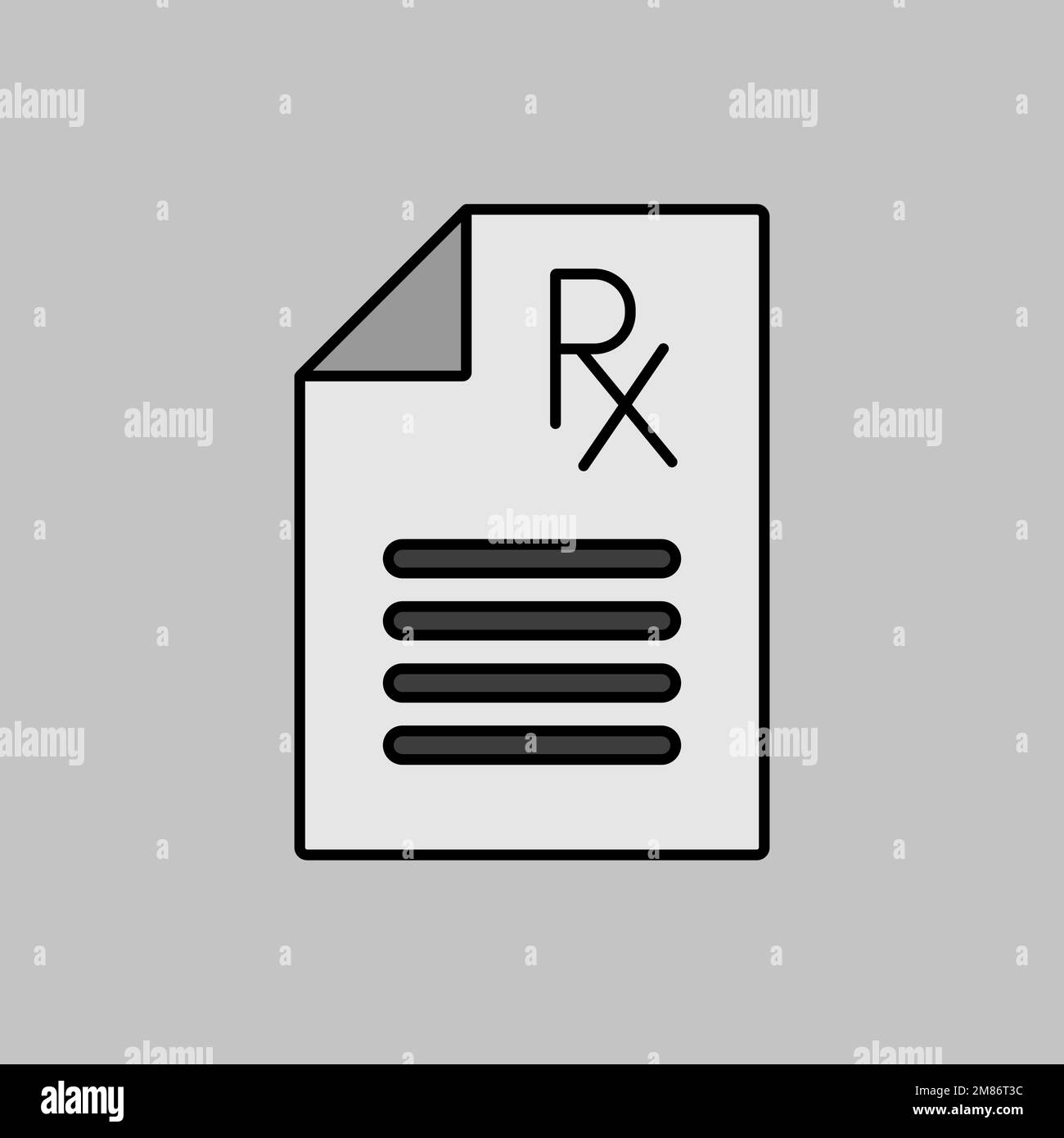 Icône de prescription rx Banque d'images noir et blanc - Page 2 - Alamy