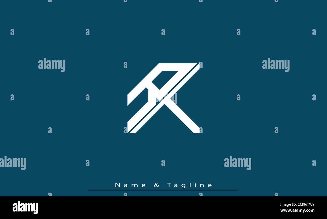 Lettres de l'alphabet initiales Monogram logo RT , TR Illustration de Vecteur
