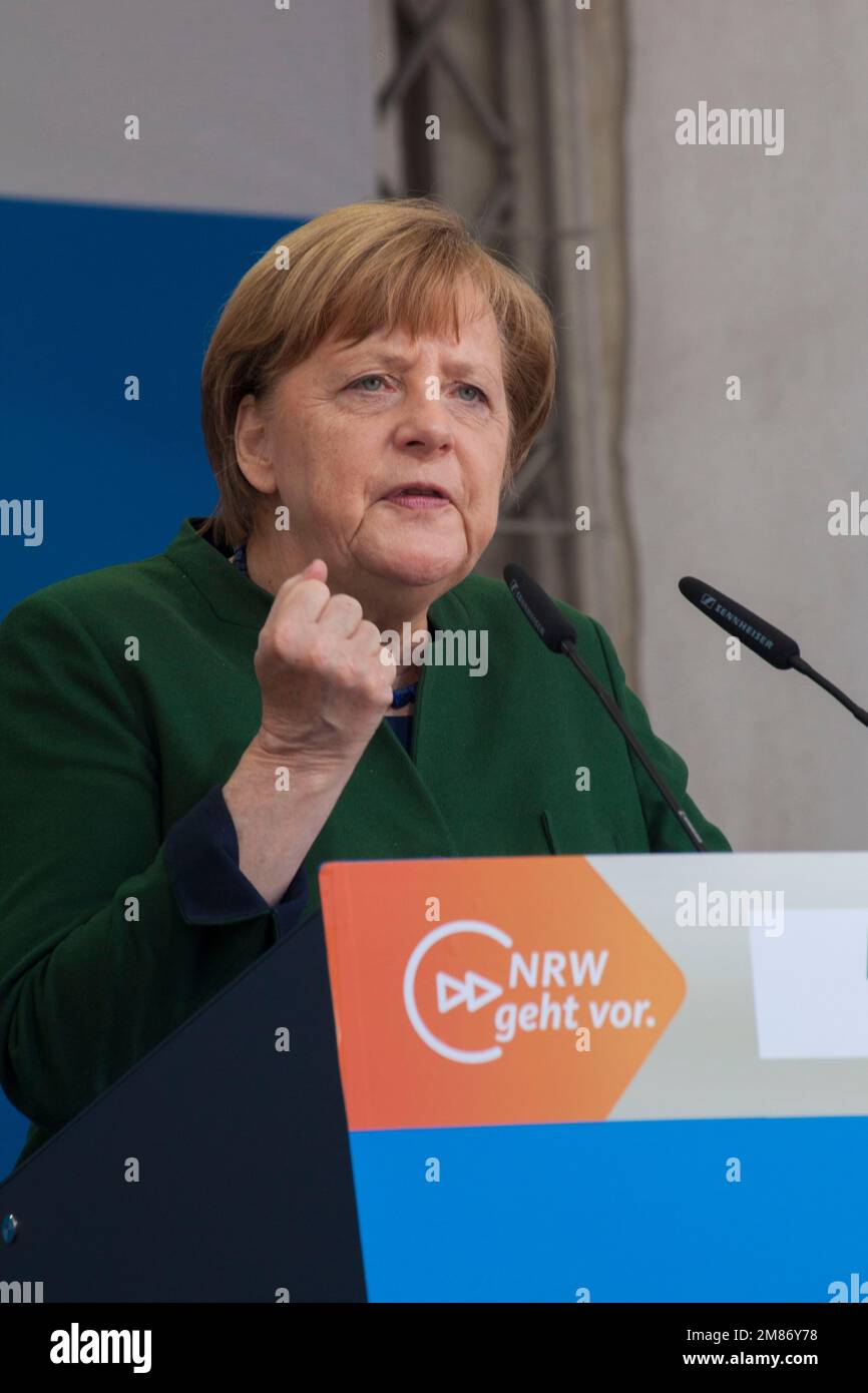 Angela Merkel était un politicien allemand et une ancienne chancelière allemande. Banque D'Images