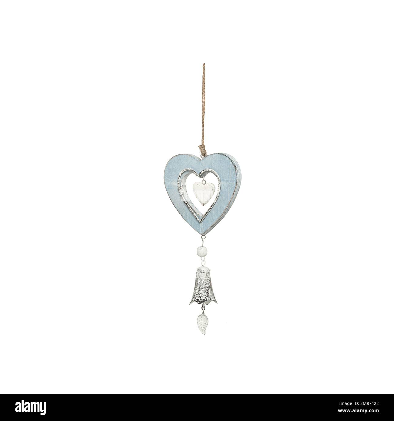 Gadget à cordes à accrocher avec diverses figures. Cadeau de Noël, Pâques, Saint-Valentin, vacances, hiver, été, printemps, anniversaire Banque D'Images