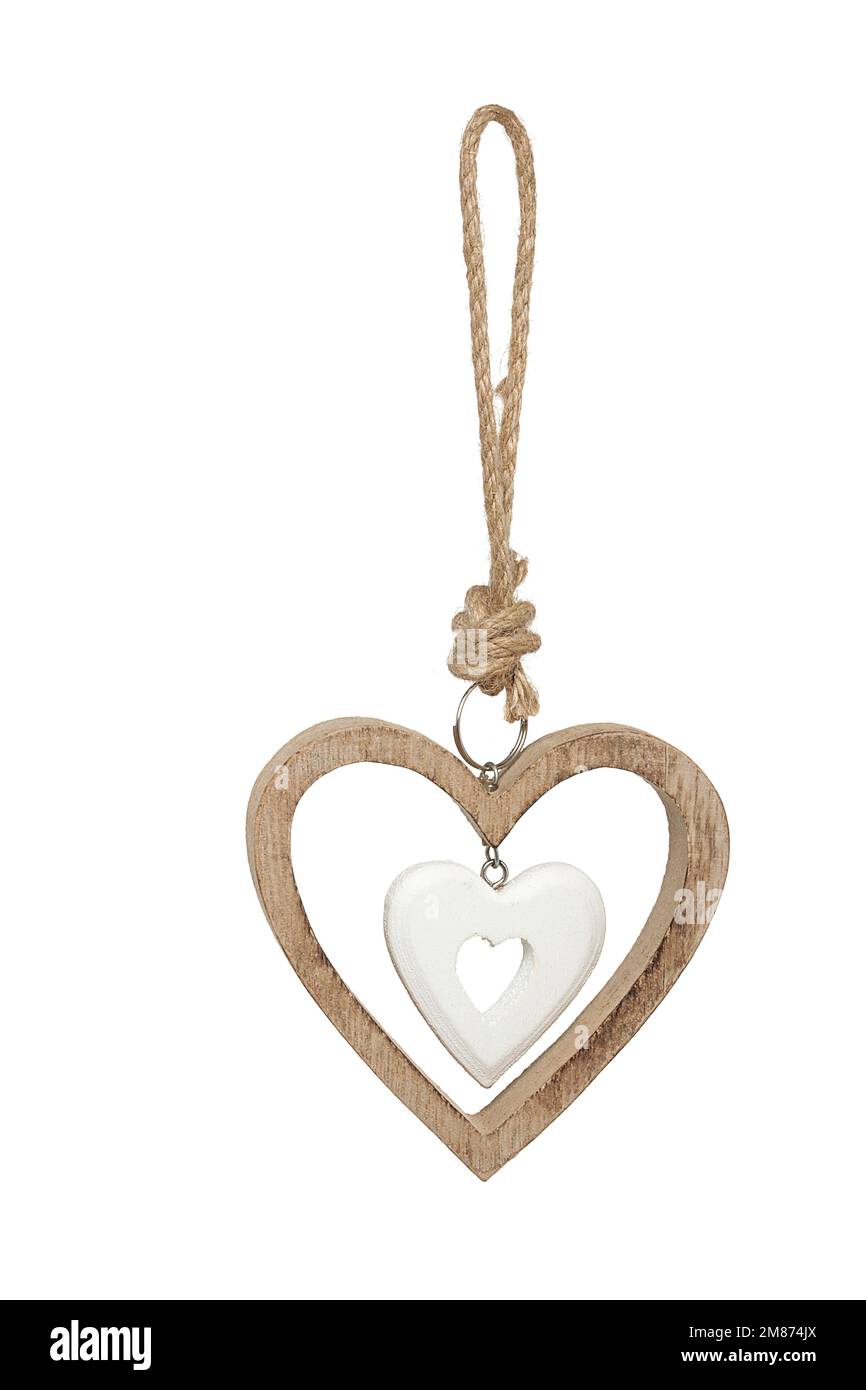 Gadget à cordes à accrocher avec diverses figures. Cadeau de Noël, Pâques, Saint-Valentin, vacances, hiver, été, printemps, anniversaire Banque D'Images