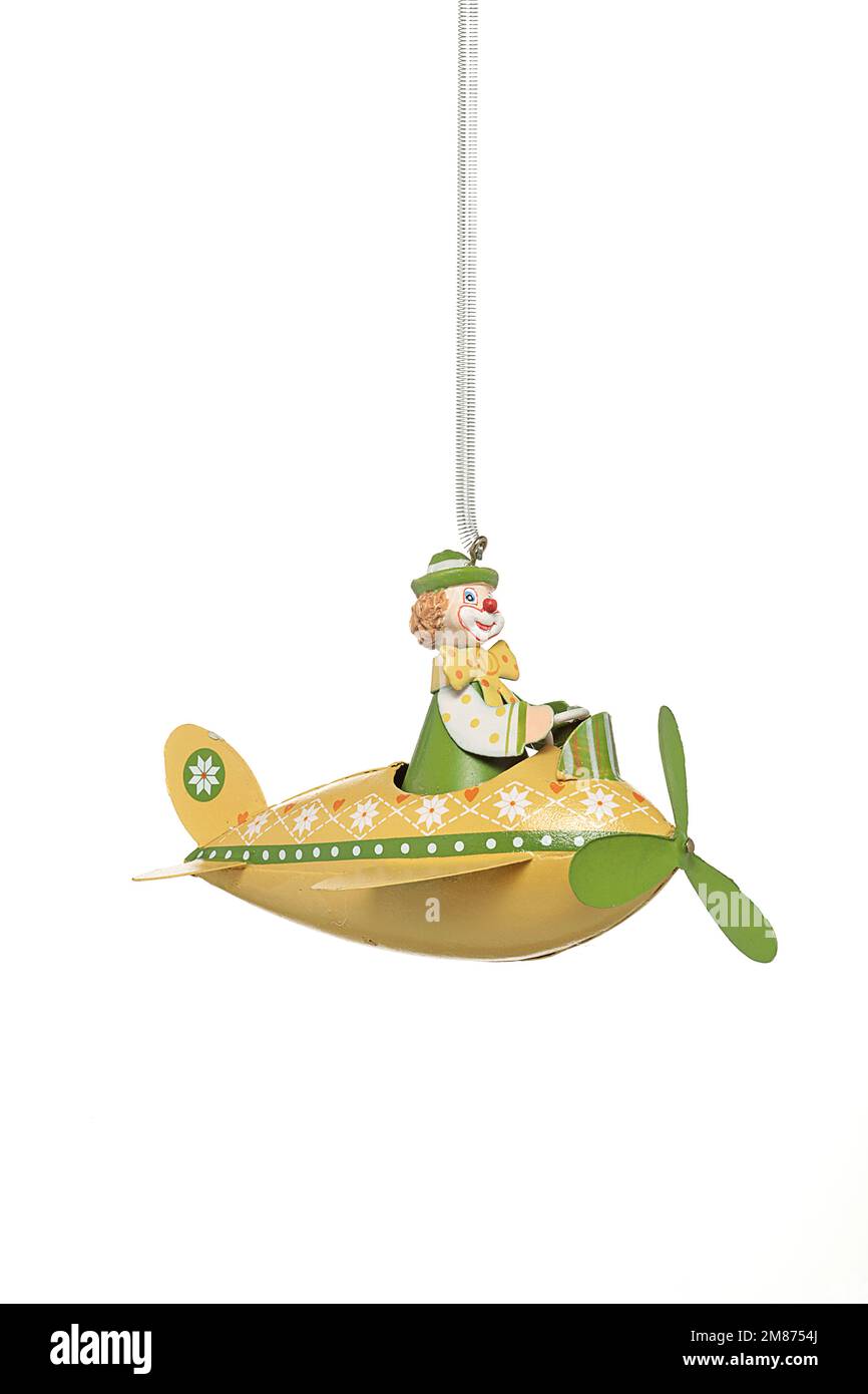 Gadget à cordes à accrocher avec diverses figures. Cadeau de Noël, Pâques, Saint-Valentin, vacances, hiver, été, printemps, anniversaire Banque D'Images