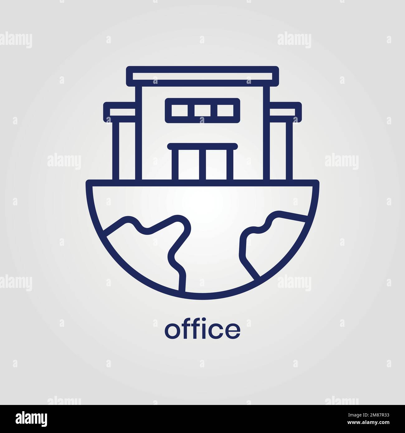 Fichier eps vectoriel d'icône Office Illustration de Vecteur