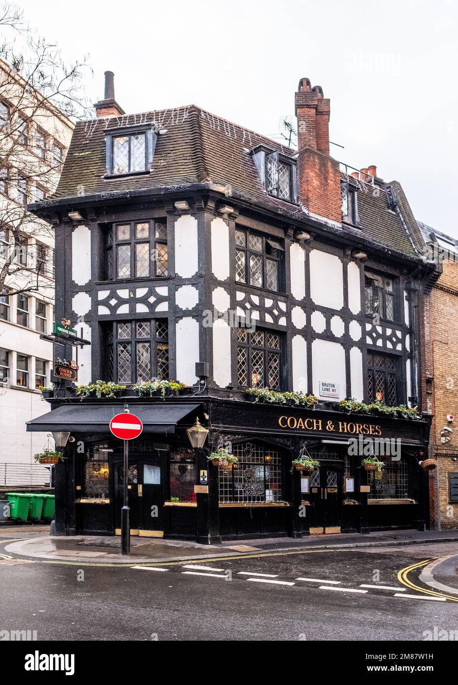 Coach and Horses pub, Bruton Street, Londres W1 Banque D'Images